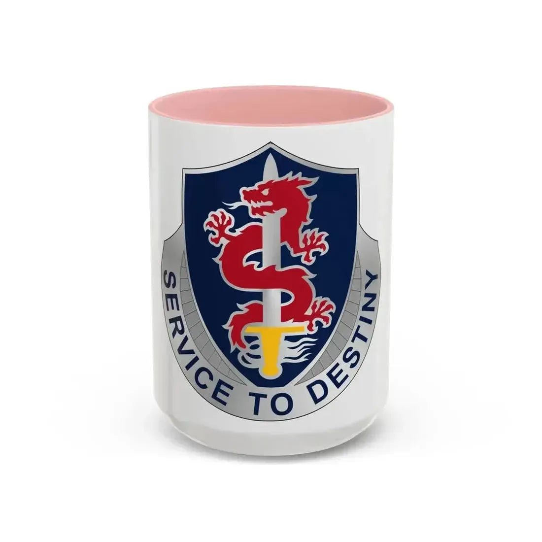 101 Personnel Services Battalion (U.S. Army) Accent Coffee Mug 15oz Pink - Go Mug Yourself