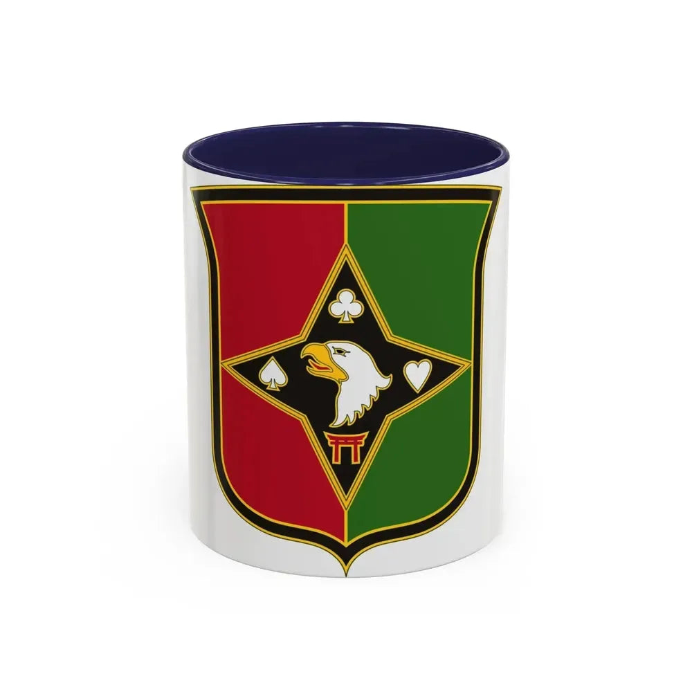 101 Sustainment Brigade 2 (U.S. Army) Accent Coffee Mug 11oz Navy - Go Mug Yourself