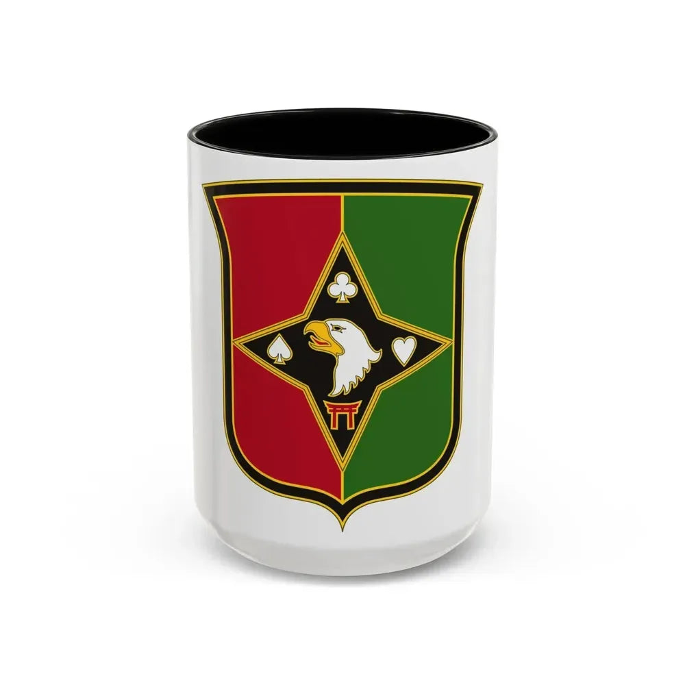 101 Sustainment Brigade 2 (U.S. Army) Accent Coffee Mug 15oz Black - Go Mug Yourself