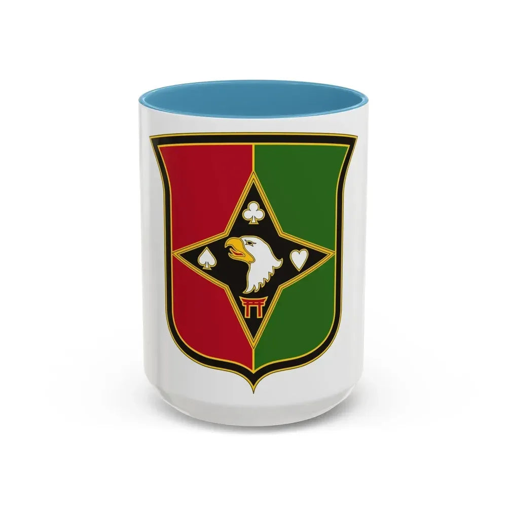 101 Sustainment Brigade 2 (U.S. Army) Accent Coffee Mug 15oz Light Blue - Go Mug Yourself