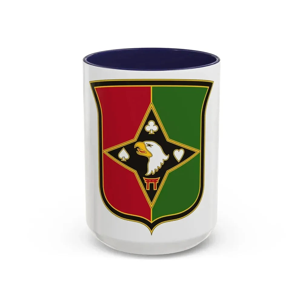 101 Sustainment Brigade 2 (U.S. Army) Accent Coffee Mug 15oz Navy - Go Mug Yourself