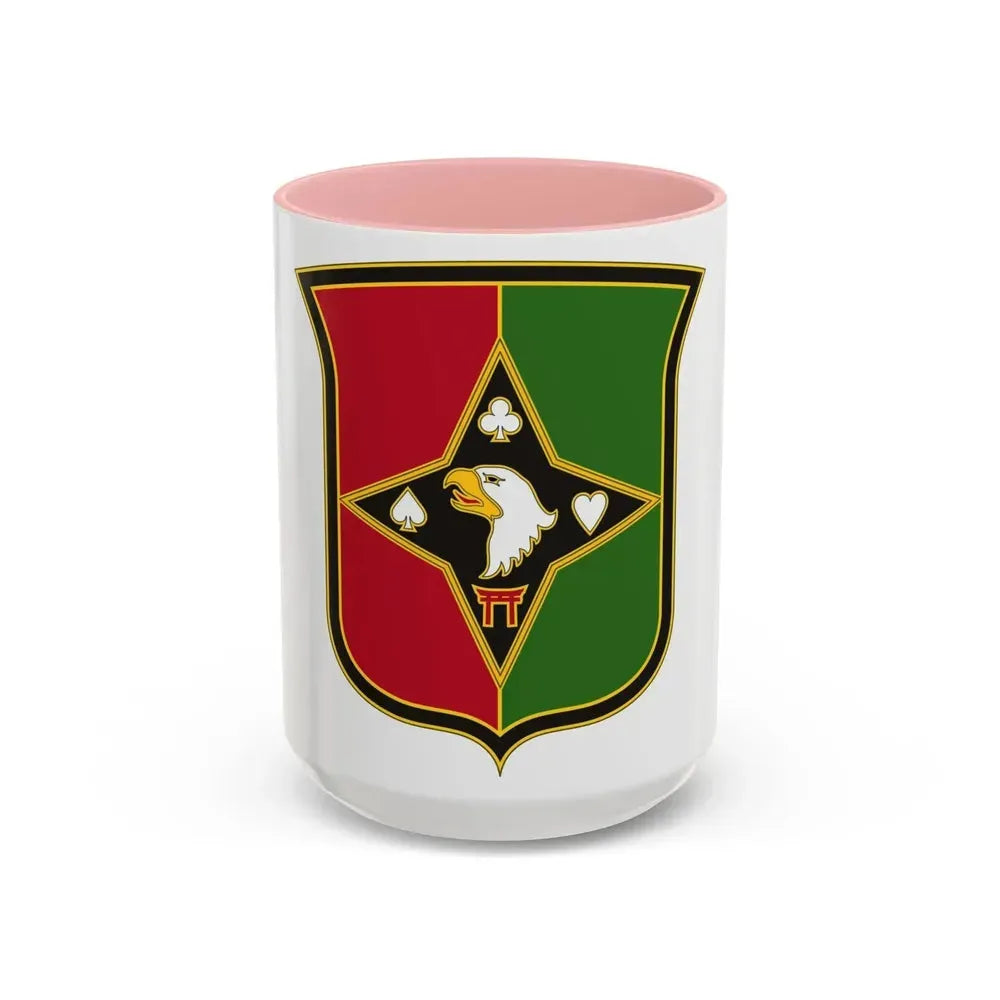 101 Sustainment Brigade 2 (U.S. Army) Accent Coffee Mug 15oz Pink - Go Mug Yourself