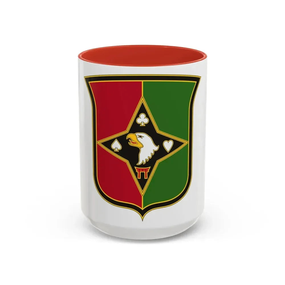 101 Sustainment Brigade 2 (U.S. Army) Accent Coffee Mug 15oz Red - Go Mug Yourself