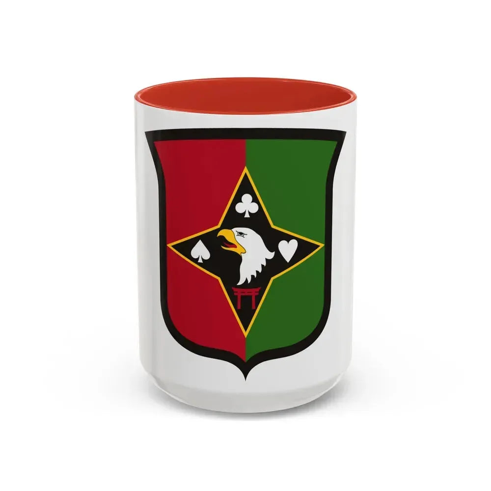 101 Sustainment Brigade (U.S. Army) Accent Coffee Mug 15oz Red - Go Mug Yourself