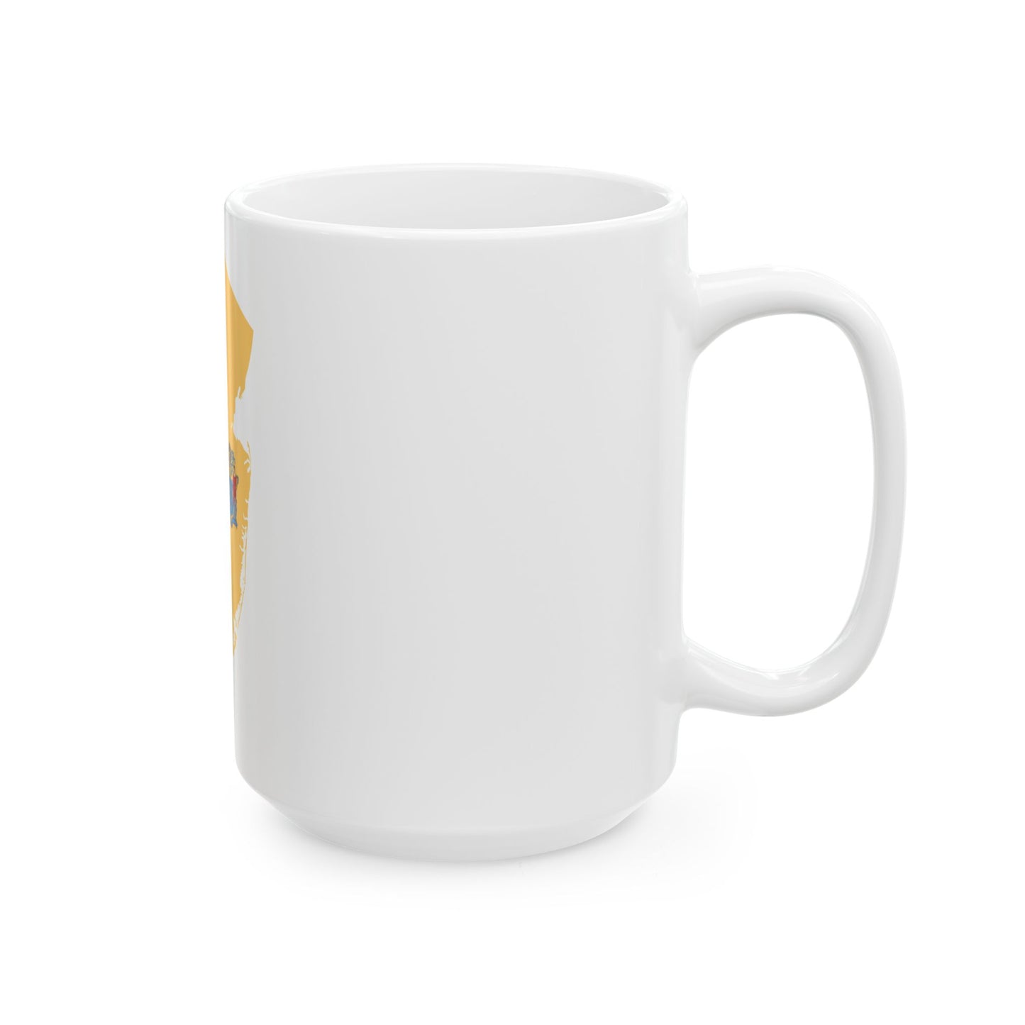 Flag-map of New Jersey (United States) White Coffee Mug