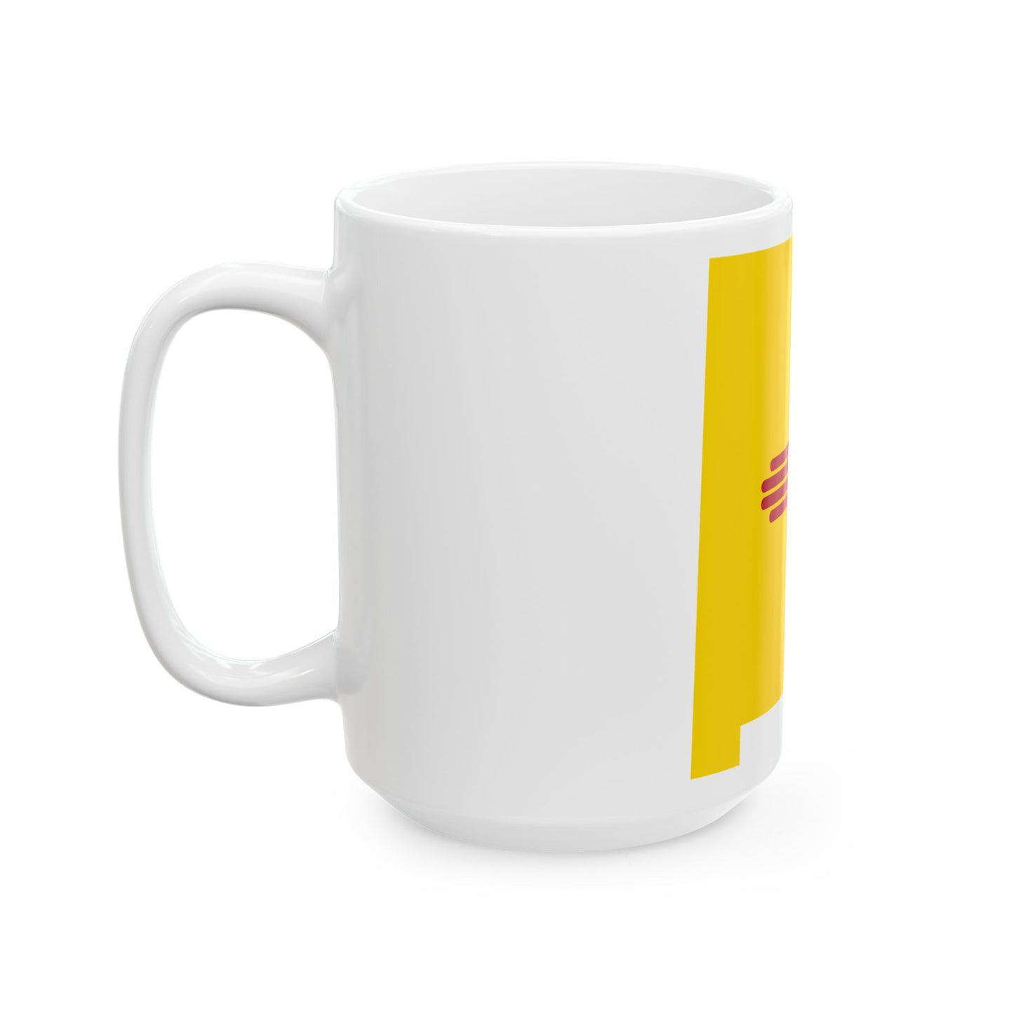 Flag-map of New Mexico (United States) White Coffee Mug