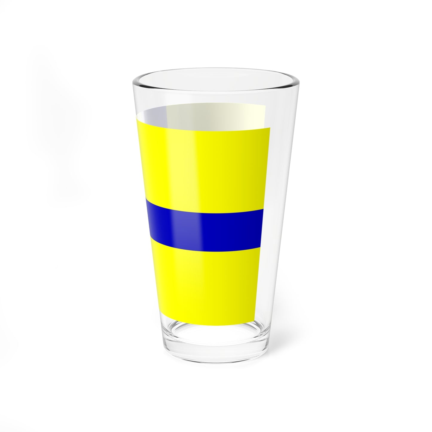 Flag of Ostergotland clear (Sweden) Pint Glass 16oz