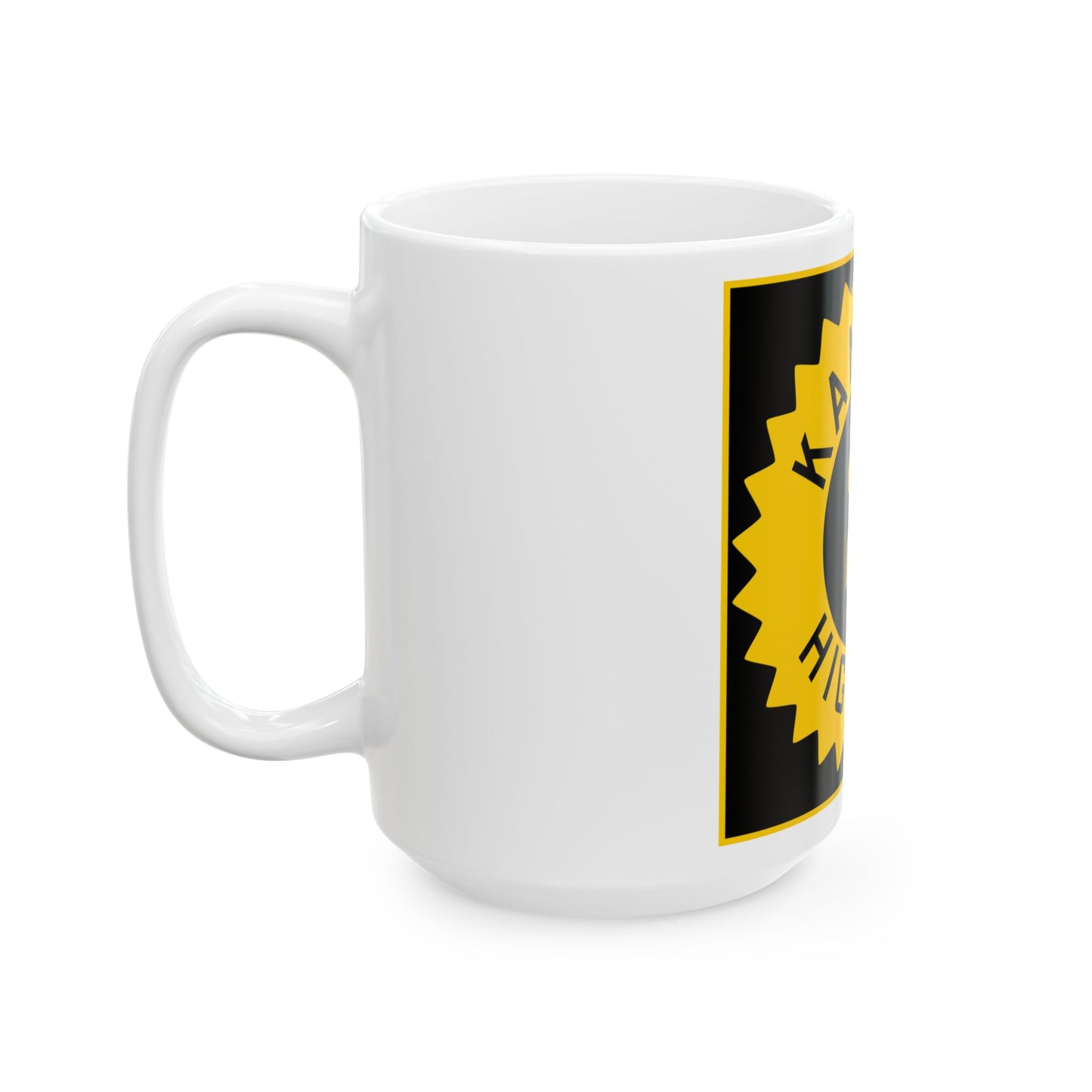 K-21 1926 (Kansas) (Road Sign) White Coffee Mug