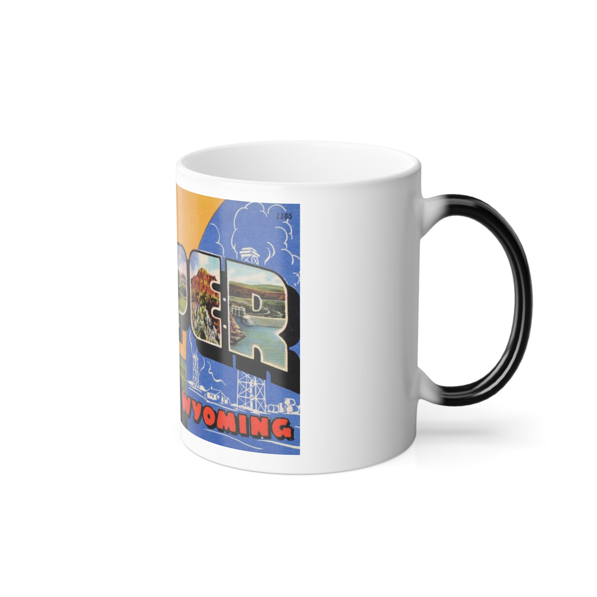 Greetings from Casper Wyoming (Greeting Postcards) Color Changing Mug 11oz