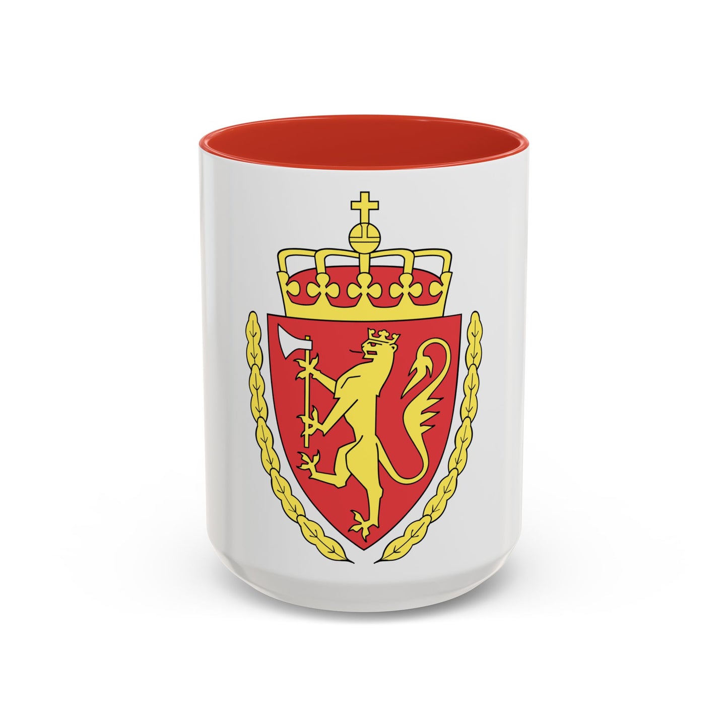 Coat of arms of the Norwegian Customs Service - Accent Coffee Mug