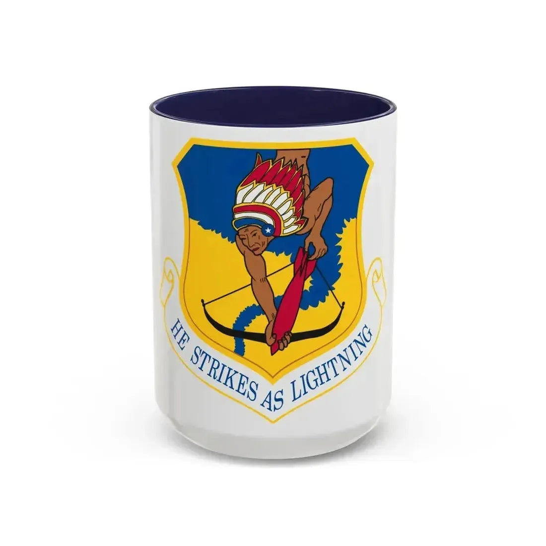 101st Air Refueling Wing (U.S. Air Force) Accent Coffee Mug 15oz Navy - Go Mug Yourself