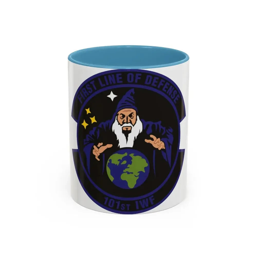 101st Information Warfare Flight (U.S. Air Force) Accent Coffee Mug 11oz Light Blue - Go Mug Yourself