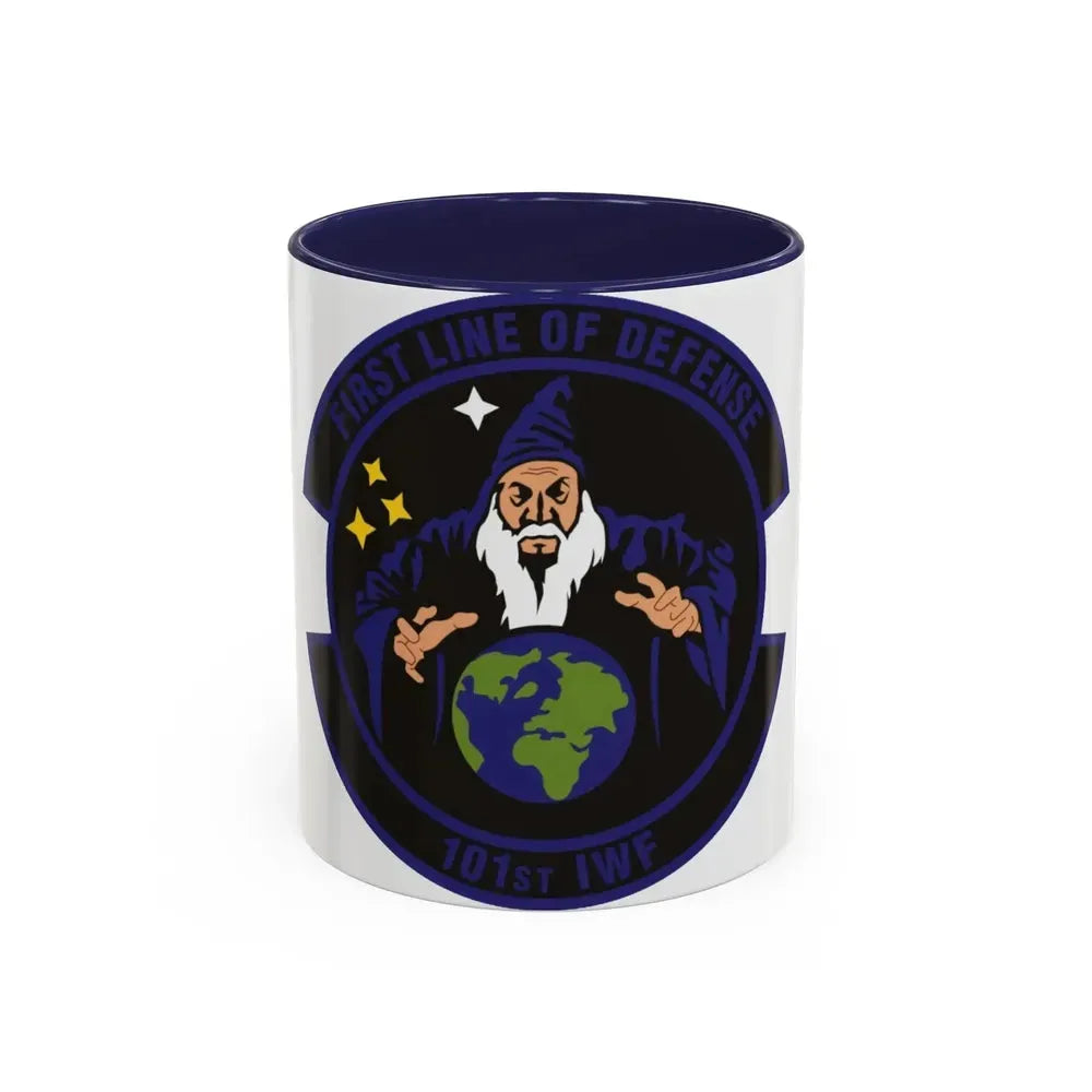 101st Information Warfare Flight (U.S. Air Force) Accent Coffee Mug 11oz Navy - Go Mug Yourself
