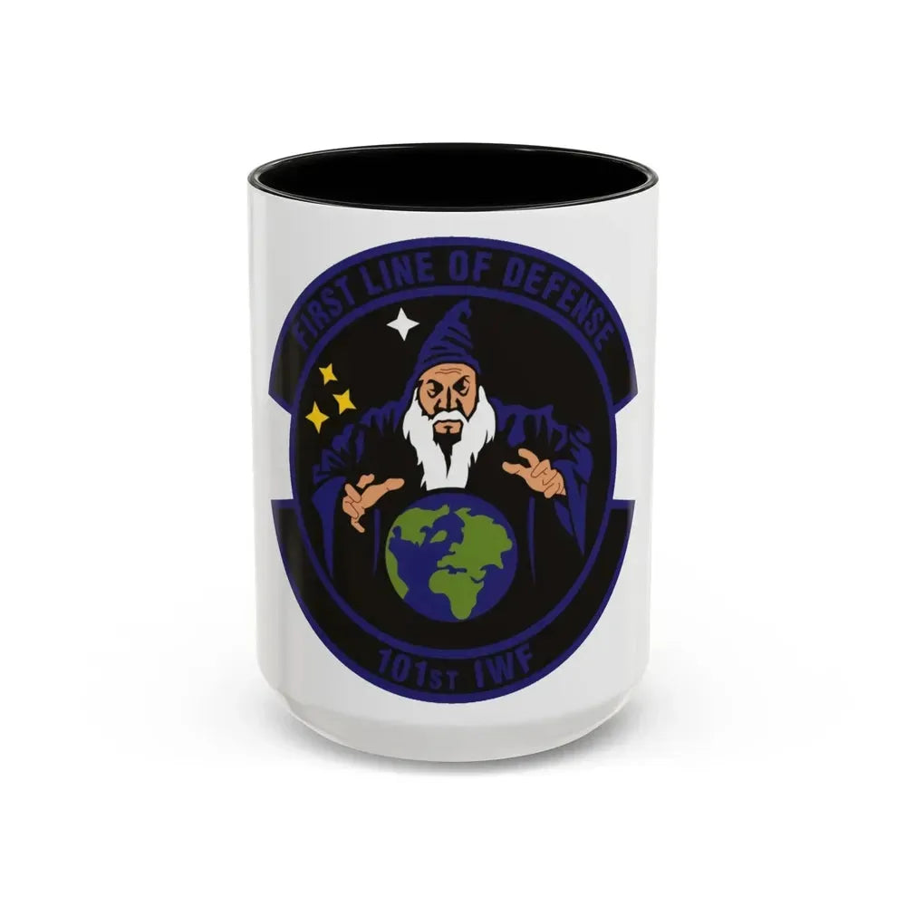 101st Information Warfare Flight (U.S. Air Force) Accent Coffee Mug 15oz Black - Go Mug Yourself