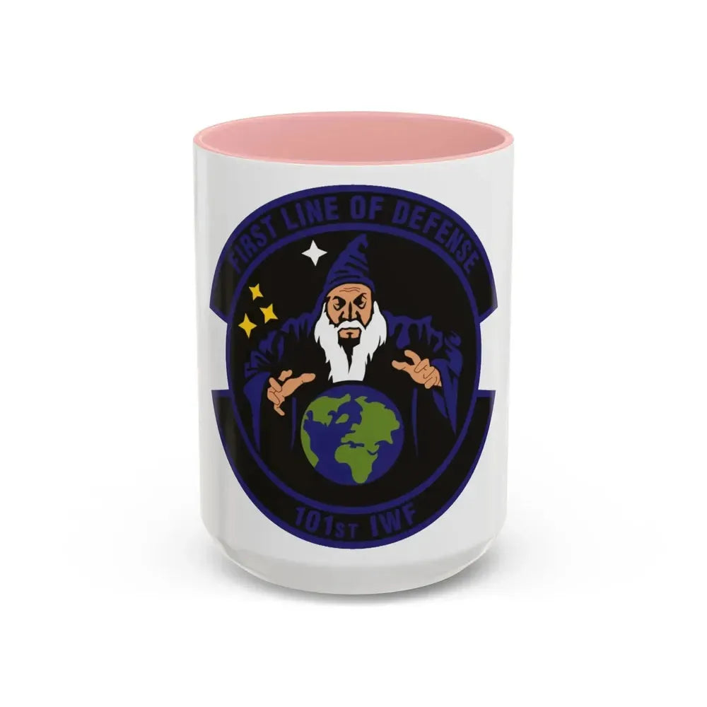 101st Information Warfare Flight (U.S. Air Force) Accent Coffee Mug 15oz Pink - Go Mug Yourself