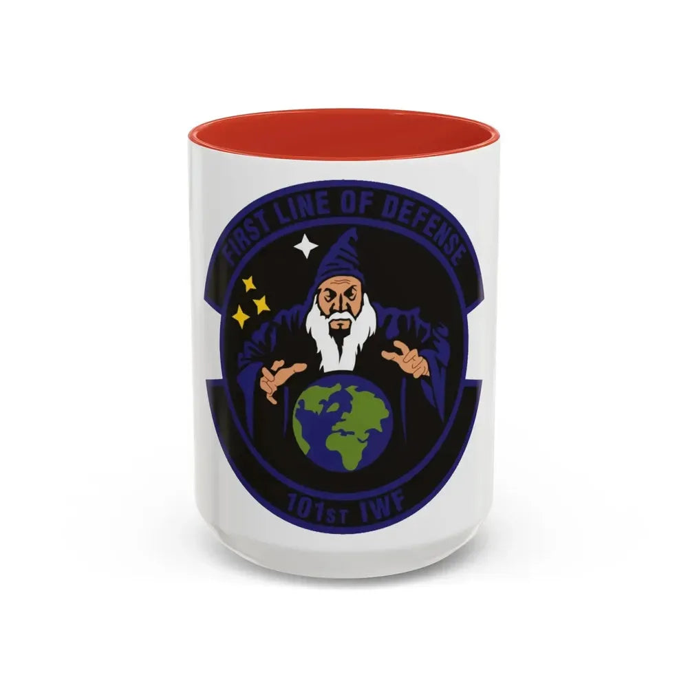101st Information Warfare Flight (U.S. Air Force) Accent Coffee Mug 15oz Red - Go Mug Yourself