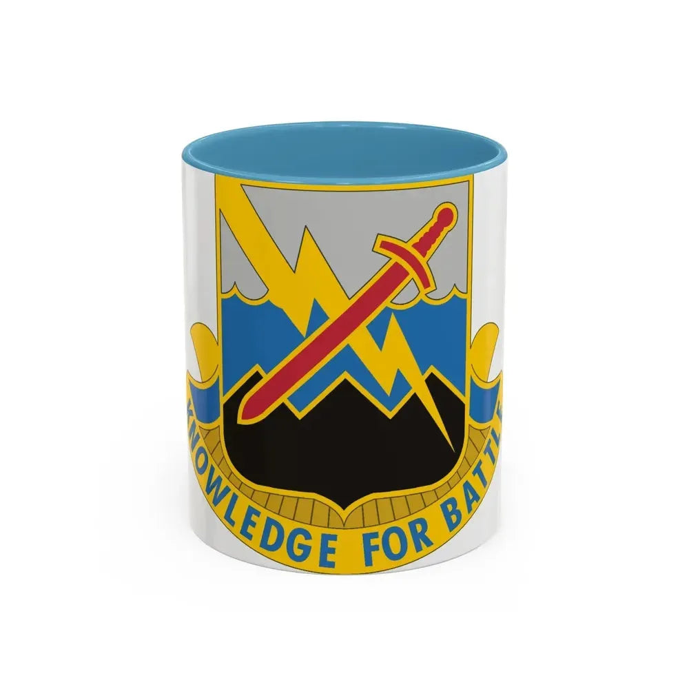 102 Military Intelligence Battalion (U.S. Army) Accent Coffee Mug 11oz Light Blue - Go Mug Yourself