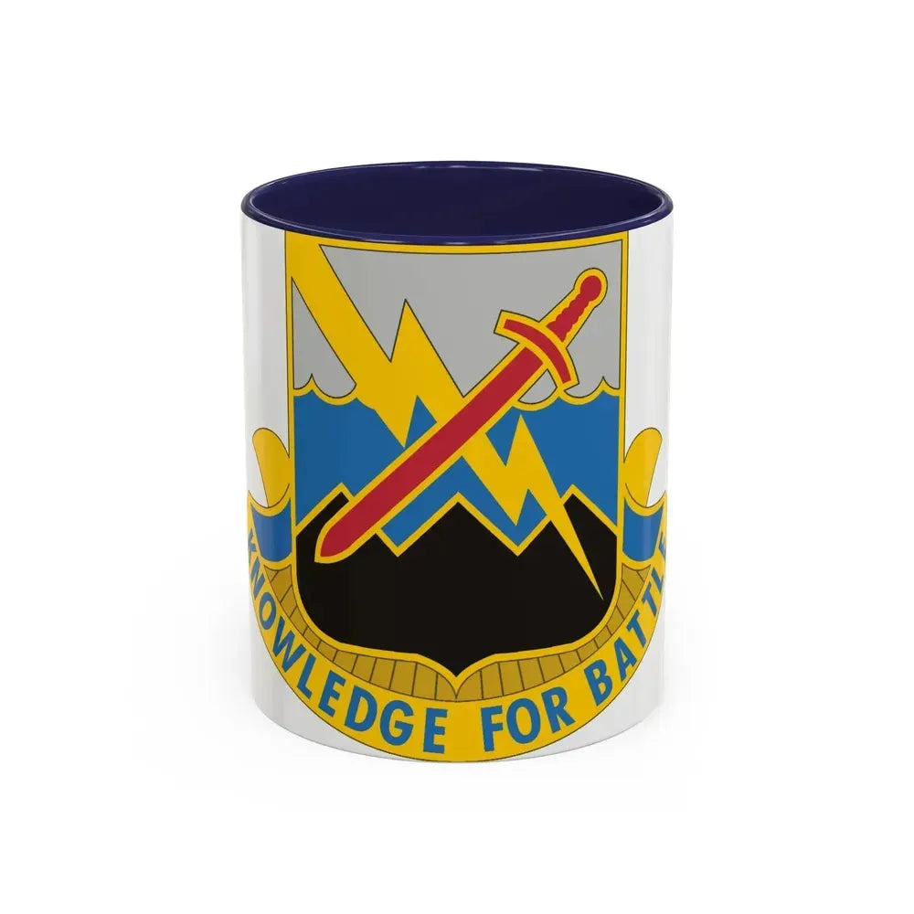 102 Military Intelligence Battalion (U.S. Army) Accent Coffee Mug 11oz Navy - Go Mug Yourself
