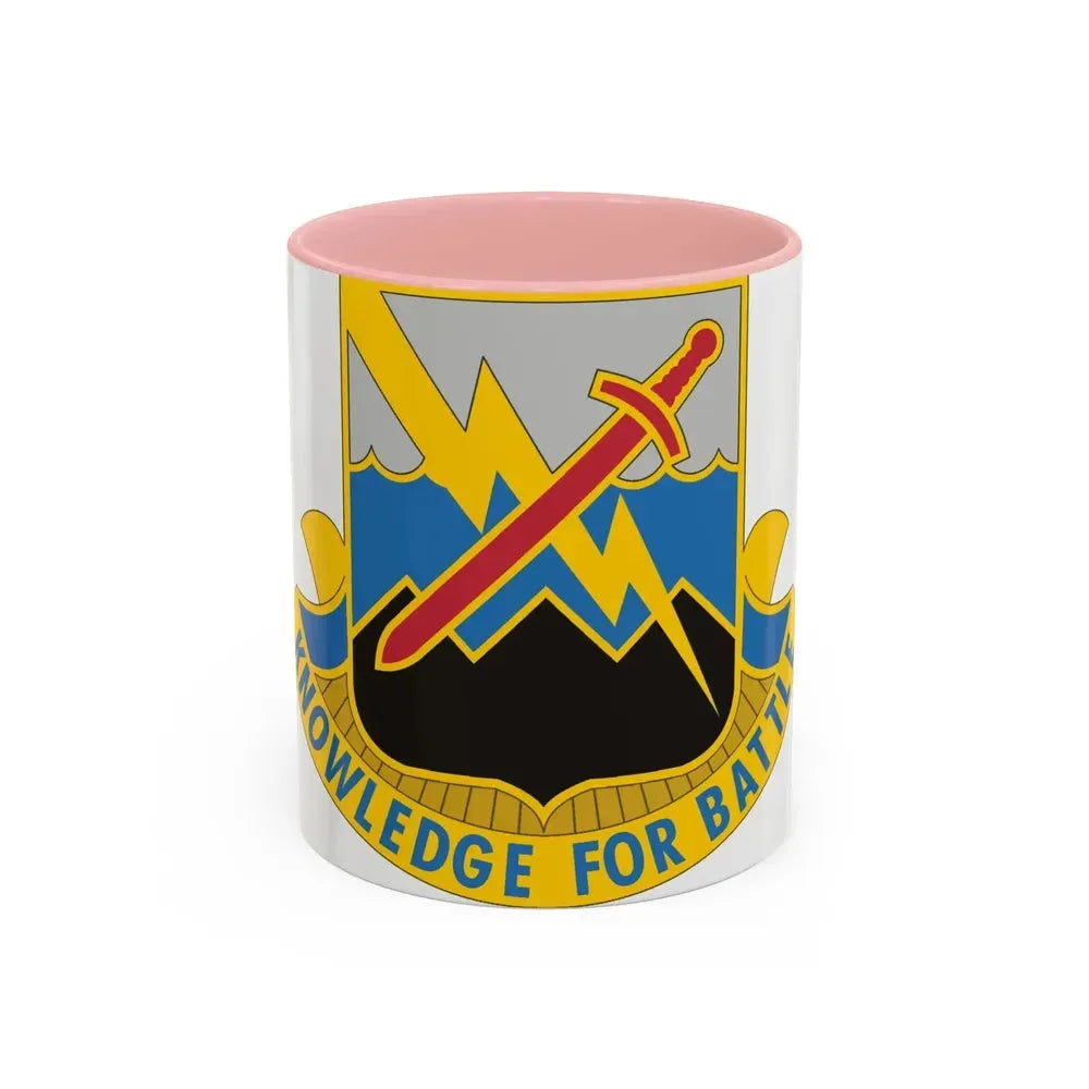 102 Military Intelligence Battalion (U.S. Army) Accent Coffee Mug 11oz Pink - Go Mug Yourself
