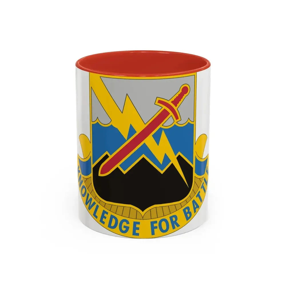 102 Military Intelligence Battalion (U.S. Army) Accent Coffee Mug 11oz Red - Go Mug Yourself