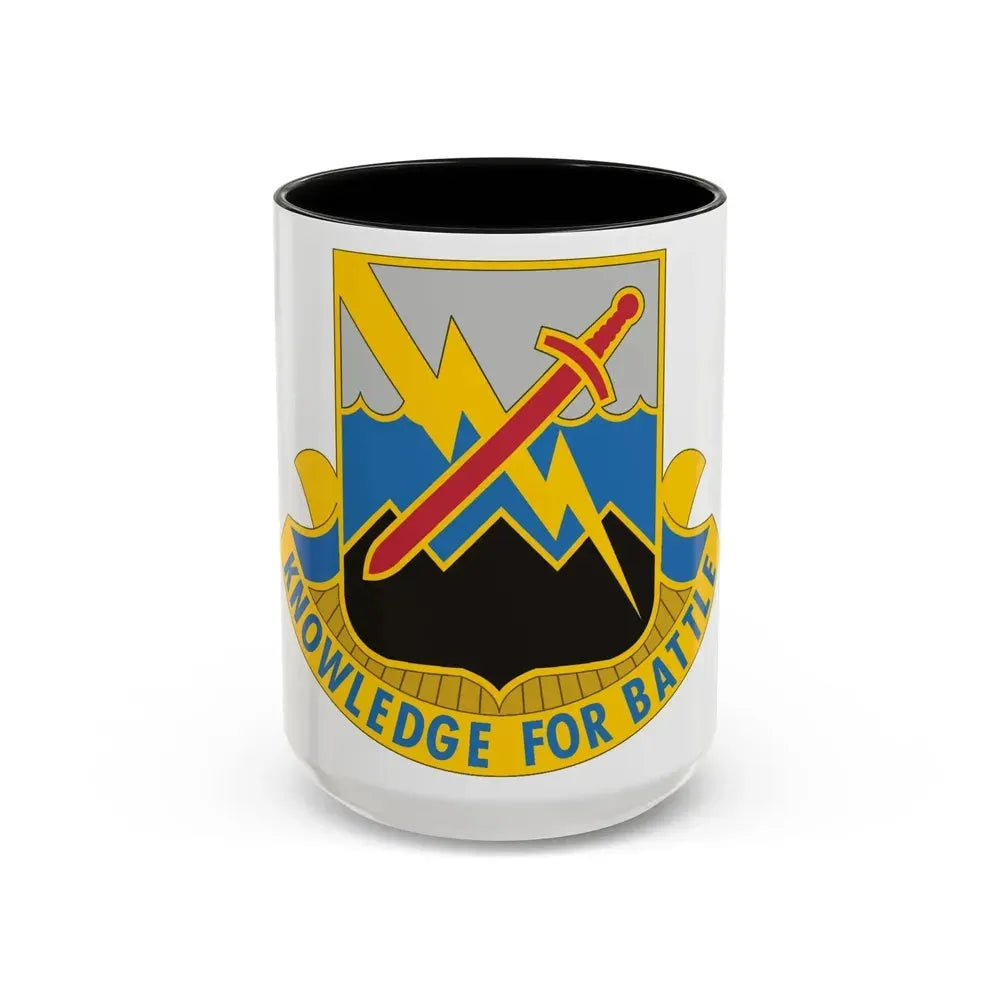 102 Military Intelligence Battalion (U.S. Army) Accent Coffee Mug 15oz Black - Go Mug Yourself