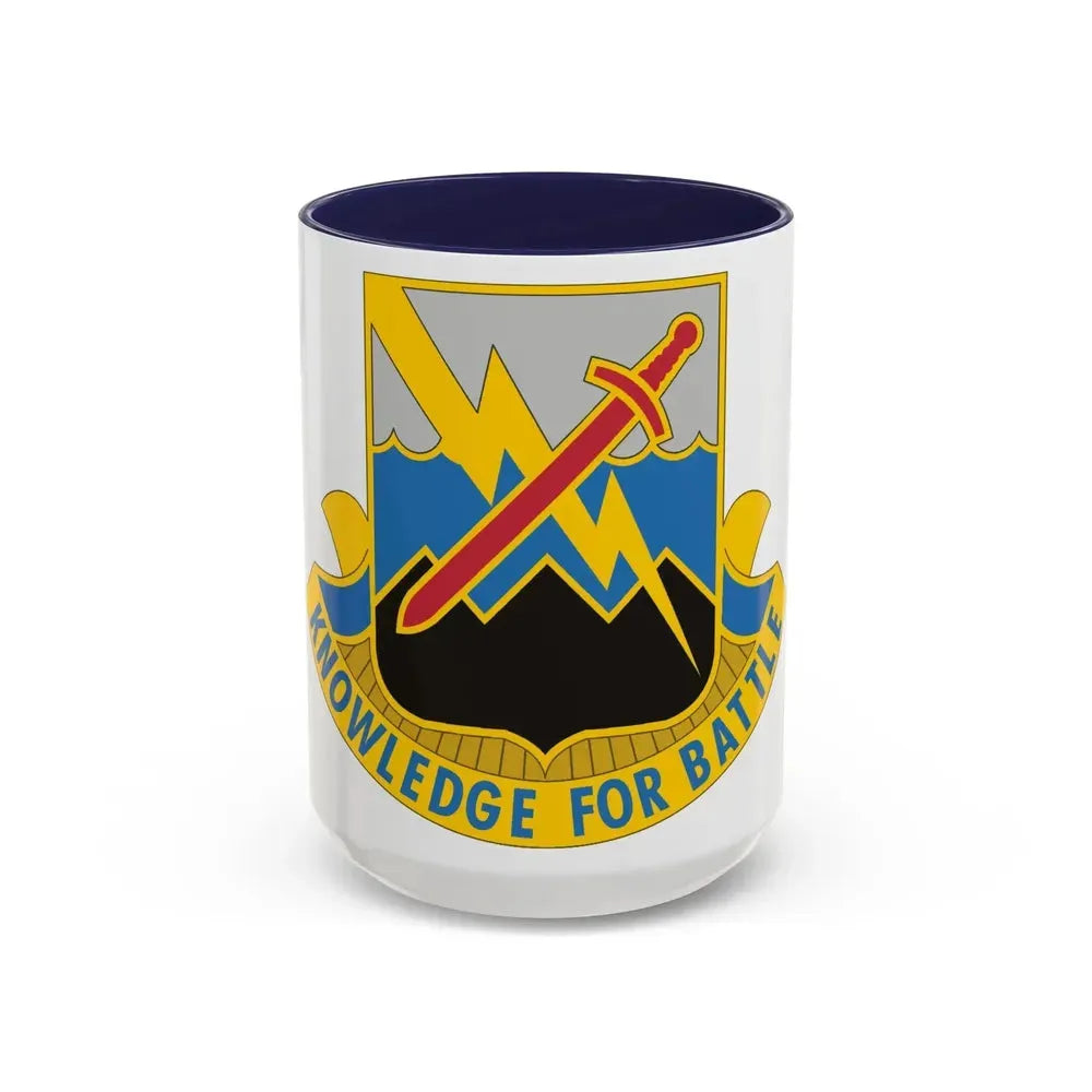 102 Military Intelligence Battalion (U.S. Army) Accent Coffee Mug 15oz Navy - Go Mug Yourself