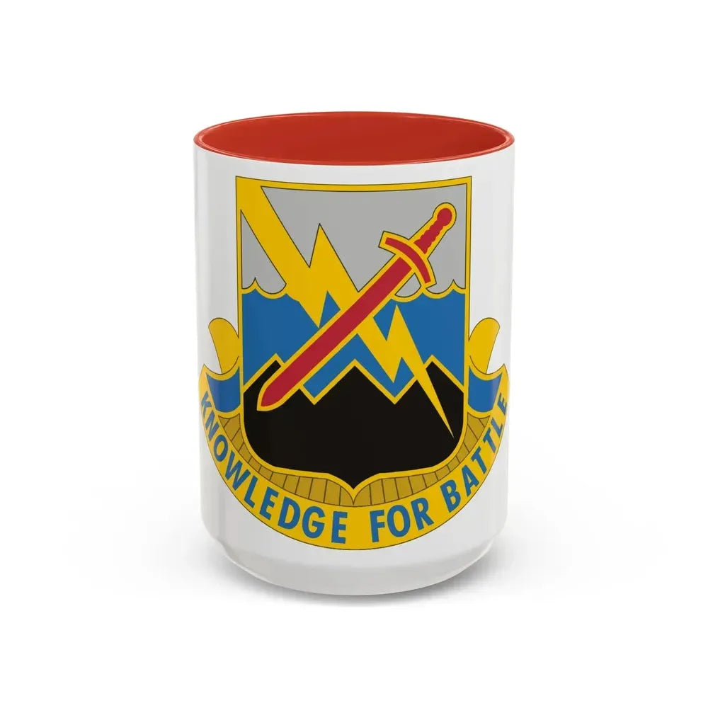 102 Military Intelligence Battalion (U.S. Army) Accent Coffee Mug 15oz Red - Go Mug Yourself
