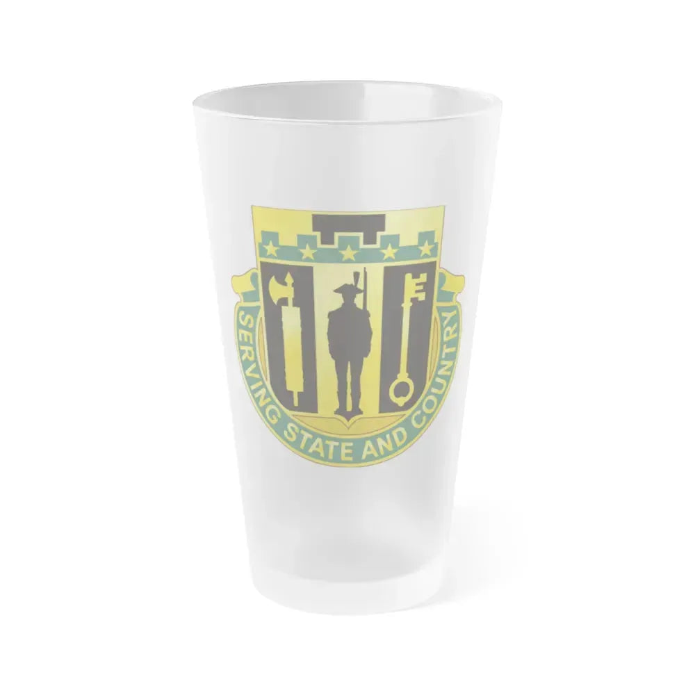 102 Military Police Battalion (U.S. Army) Frosted Pint Glass 16oz Default Title - Go Mug Yourself