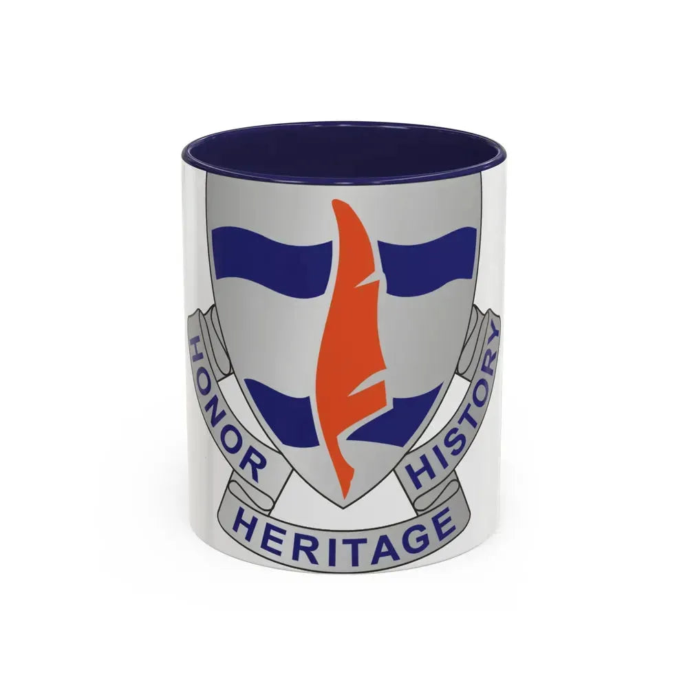102 Signal Battalion (U.S. Army) Accent Coffee Mug 11oz Navy - Go Mug Yourself