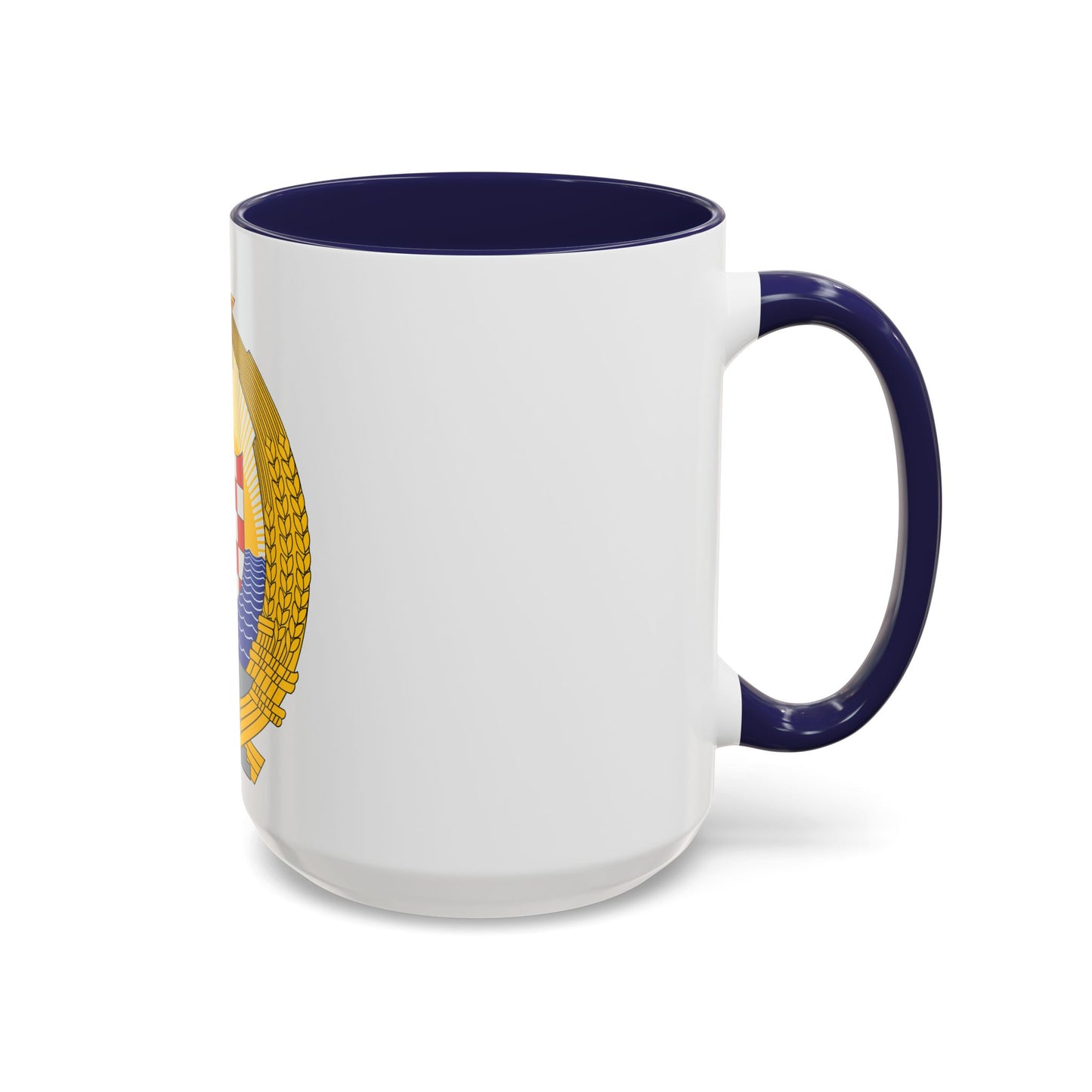 Coat of Arms of the Socialist Republic of Croatia - Accent Coffee Mug