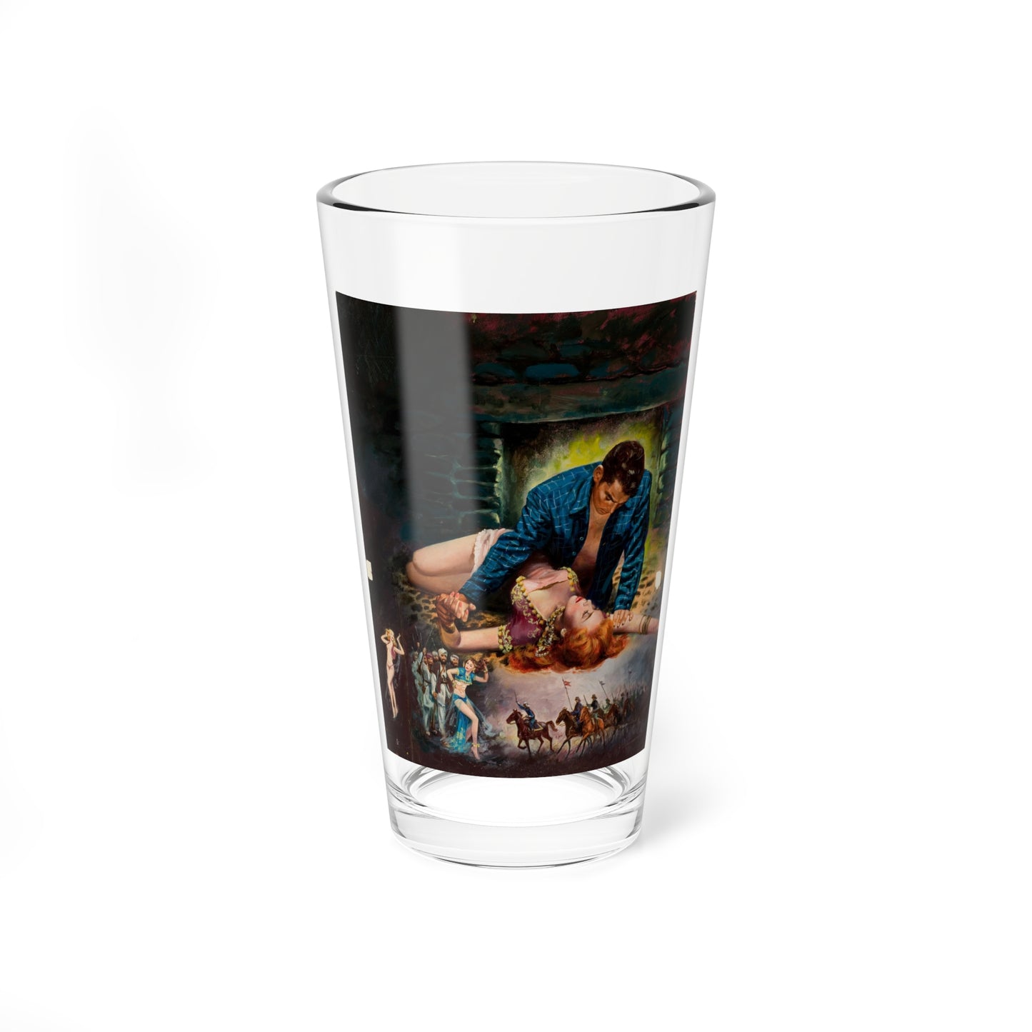 King of the Khyber Rifles-Sinful Virgin, paperback cover, c. 1954 - Pint Glass 16oz