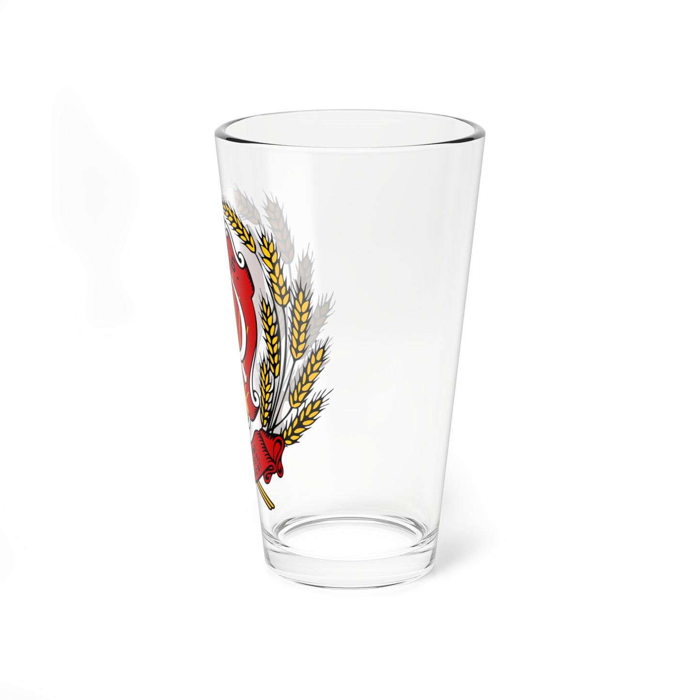Emblem of the Byelorussian SSR 1919-1927 (Russia) (Coat of Arms) Pint Glass 16oz