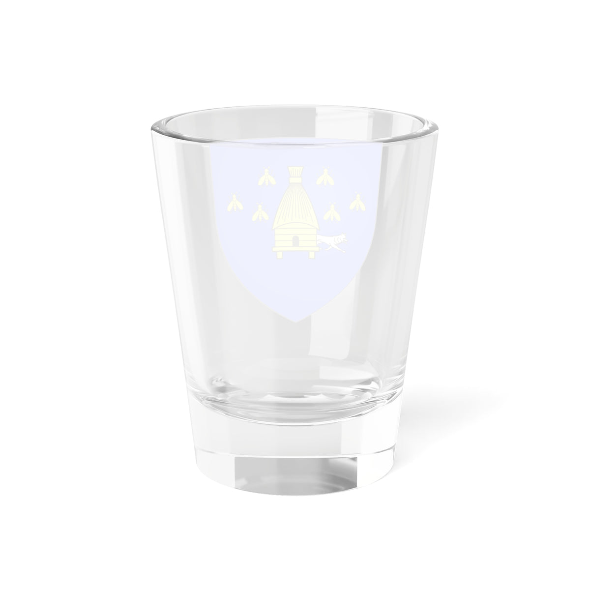 Blason Fr famille Athaguy Soule (Spain) (Coat of Arms) Shot Glass 1.5oz