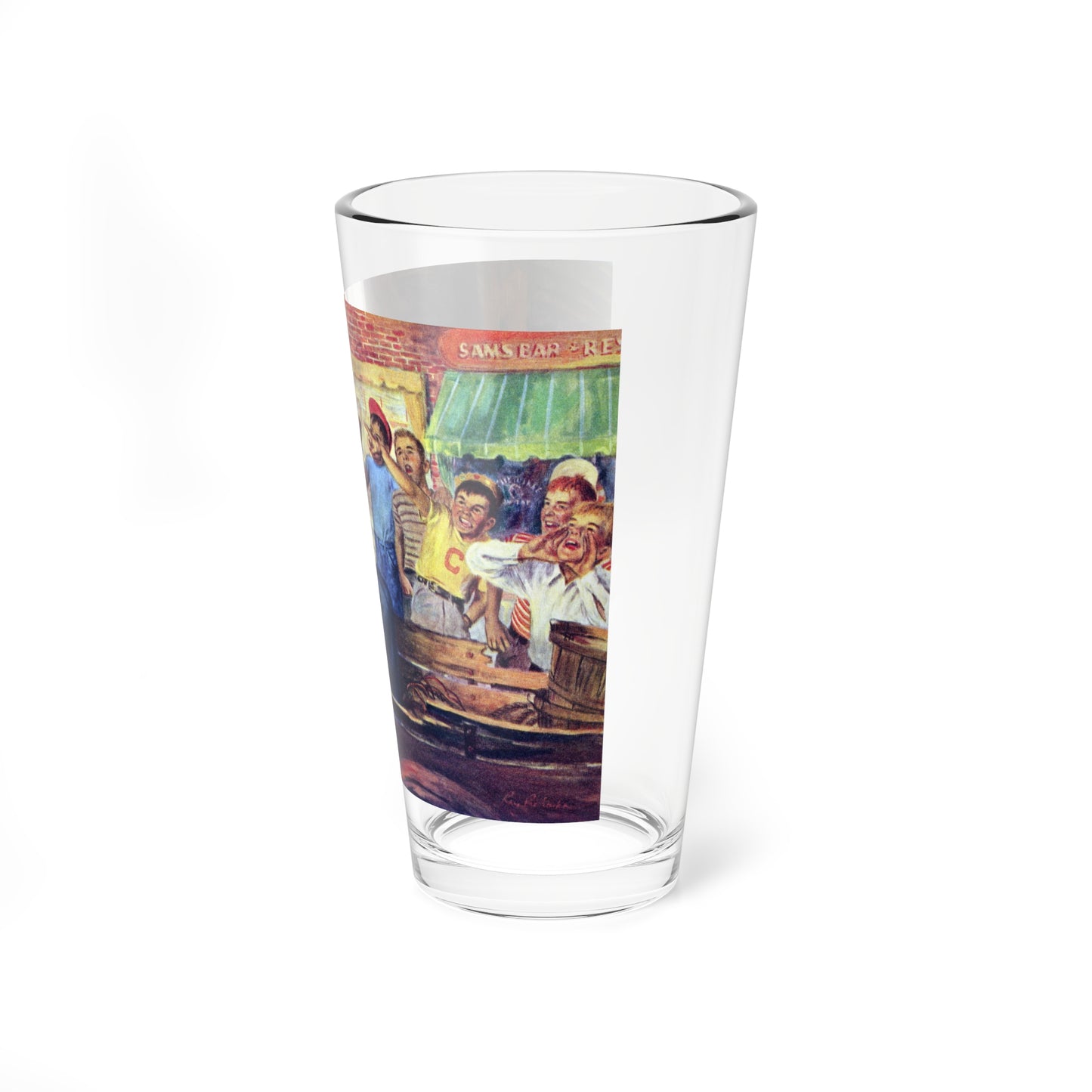 Illustration for The Saturday Evening Post, 1949 - Pint Glass 16oz