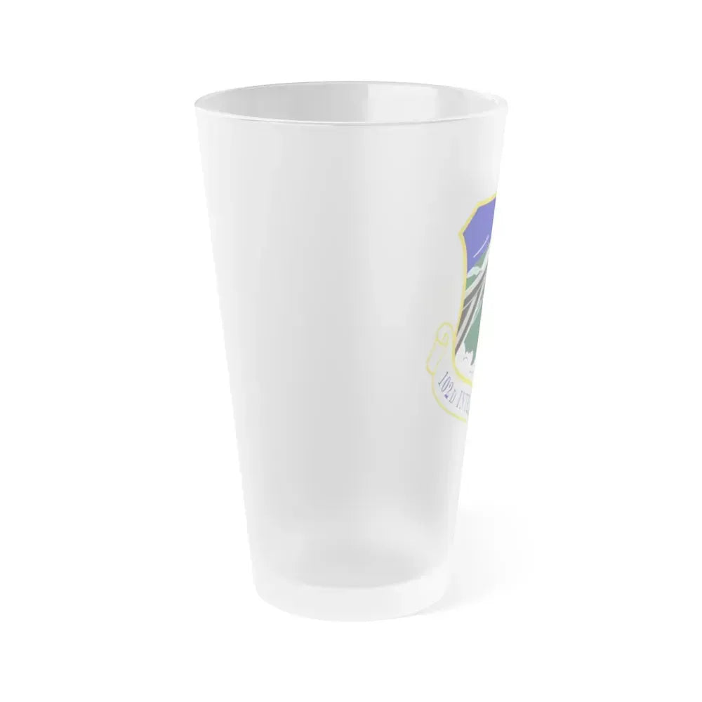 102d Intelligence Wing (U.S. Air Force) Frosted Pint Glass 16oz - Go Mug Yourself