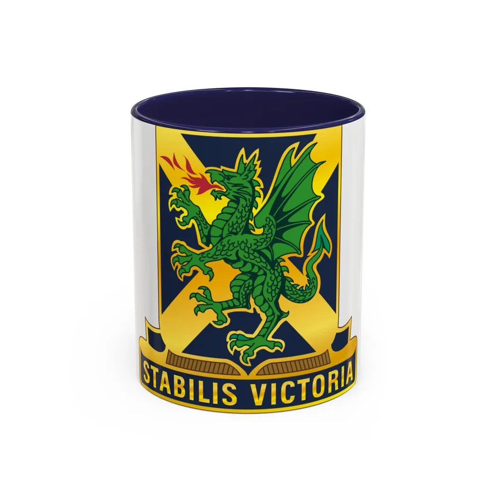 103 Chemical Battalion (U.S. Army) Accent Coffee Mug-11oz-Navy-Go Mug Yourself