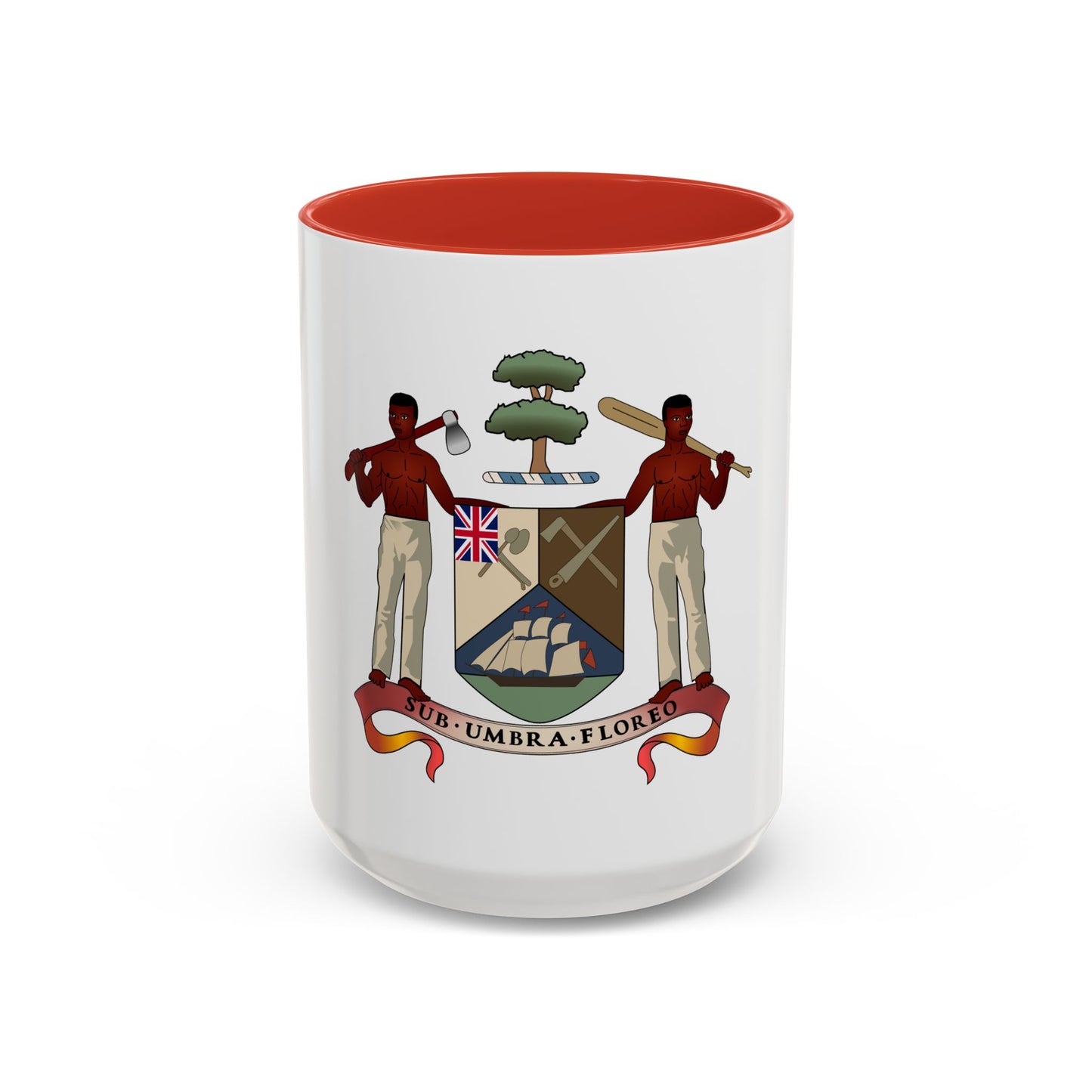 Coat of arms of British Honduras (1907-1967) - Accent Coffee Mug