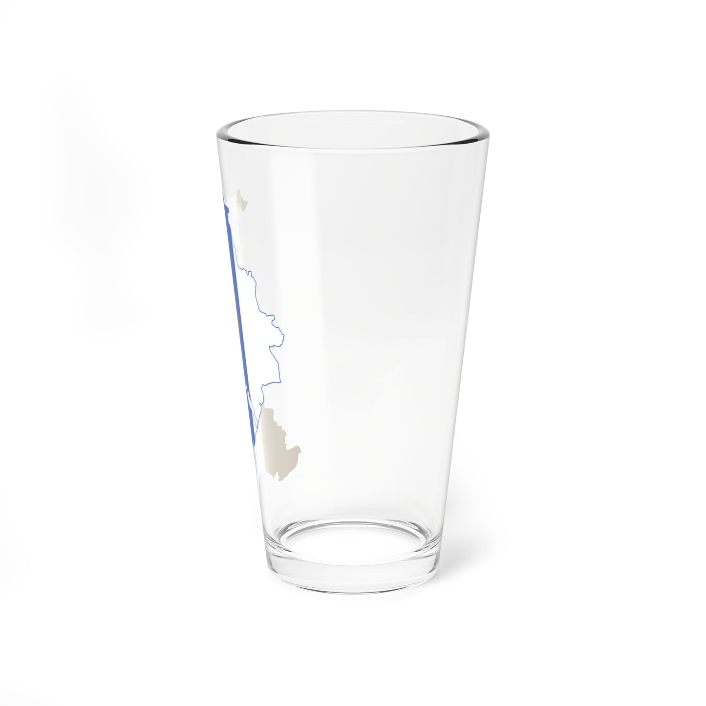 Flag-map of Odesa Oblast (Ukraine) Pint Glass 16oz