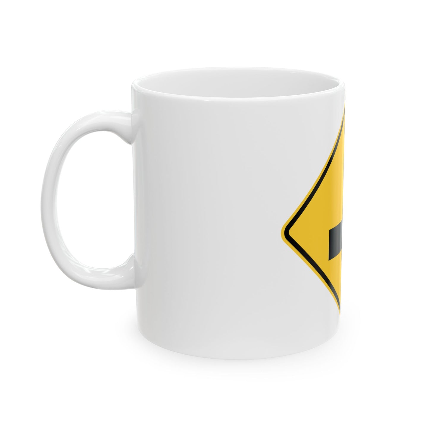 NYSDOT NYW2-10 (New York) (Road Sign) White Coffee Mug