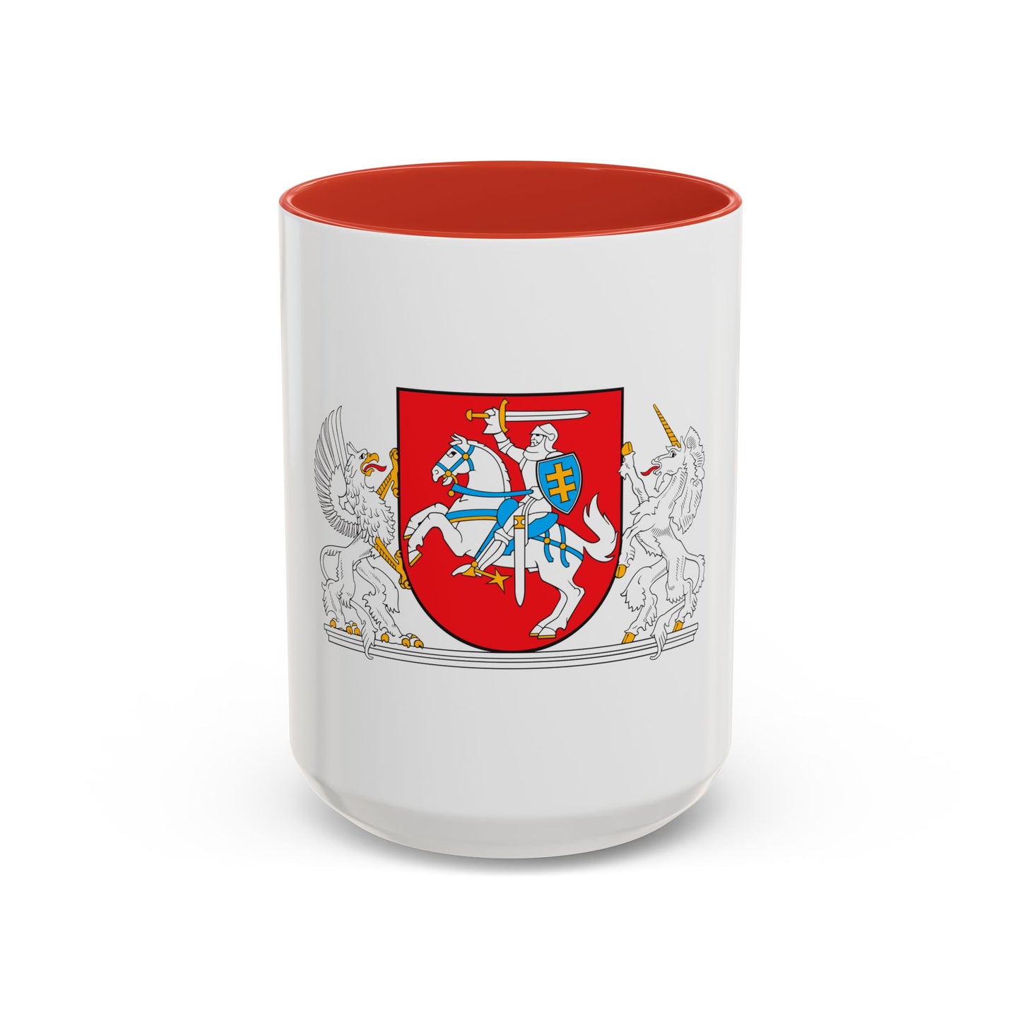 Coat of arms of the President of Lithuania - Accent Coffee Mug