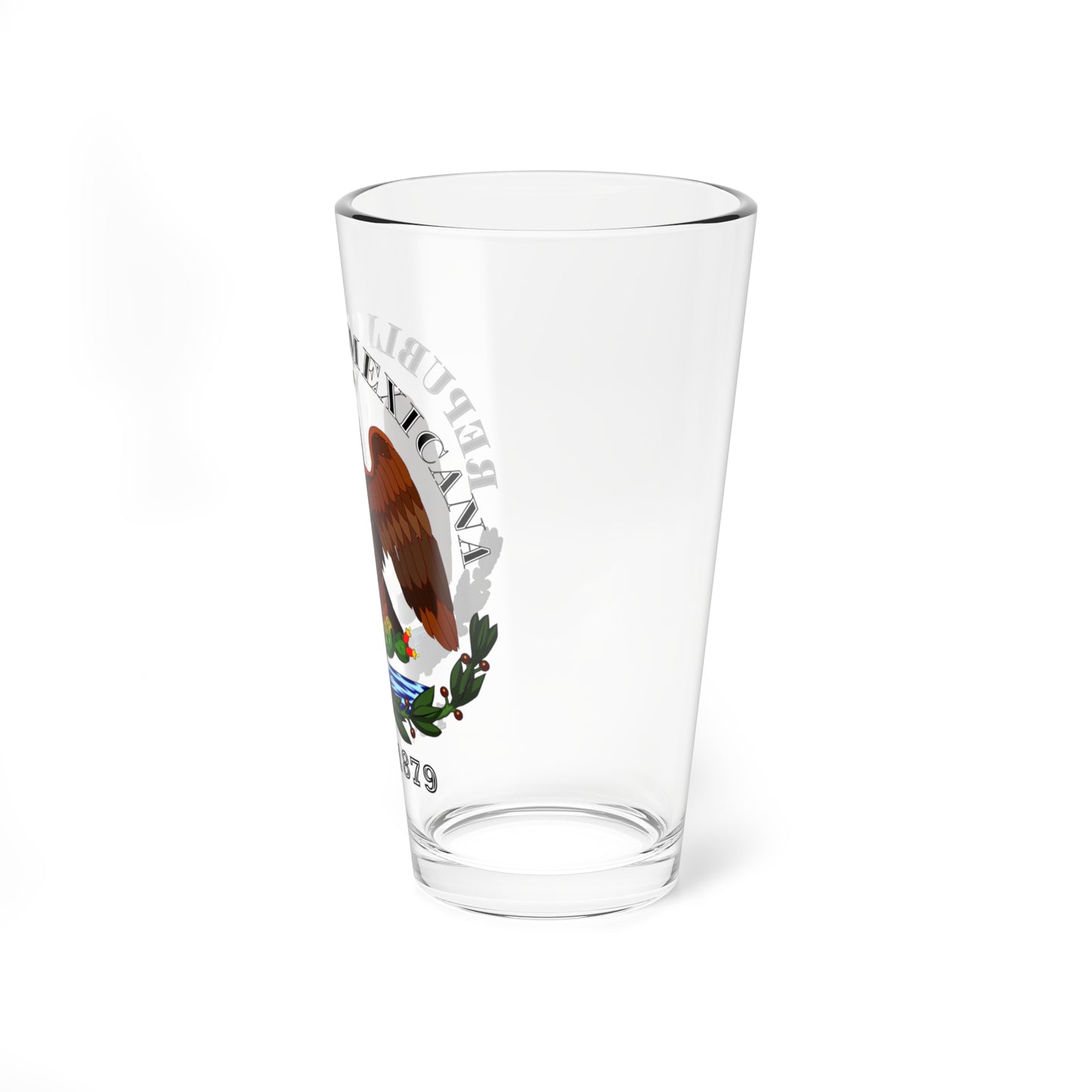 Esc Mex 1846 a 1879 Rep Mexicana Liberal (Mexico) (Coat of Arms) Pint Glass 16oz