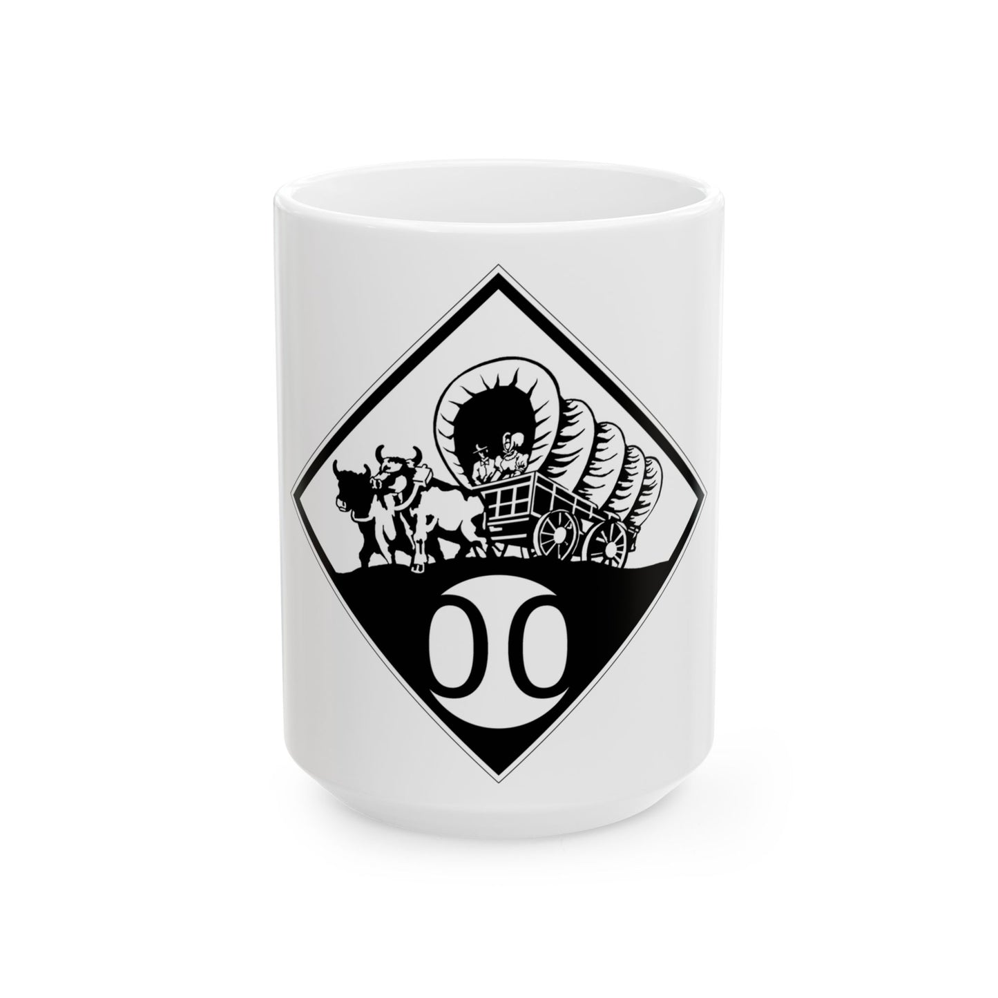 N-00 1926 template (Nebraska) (Road Sign) White Coffee Mug