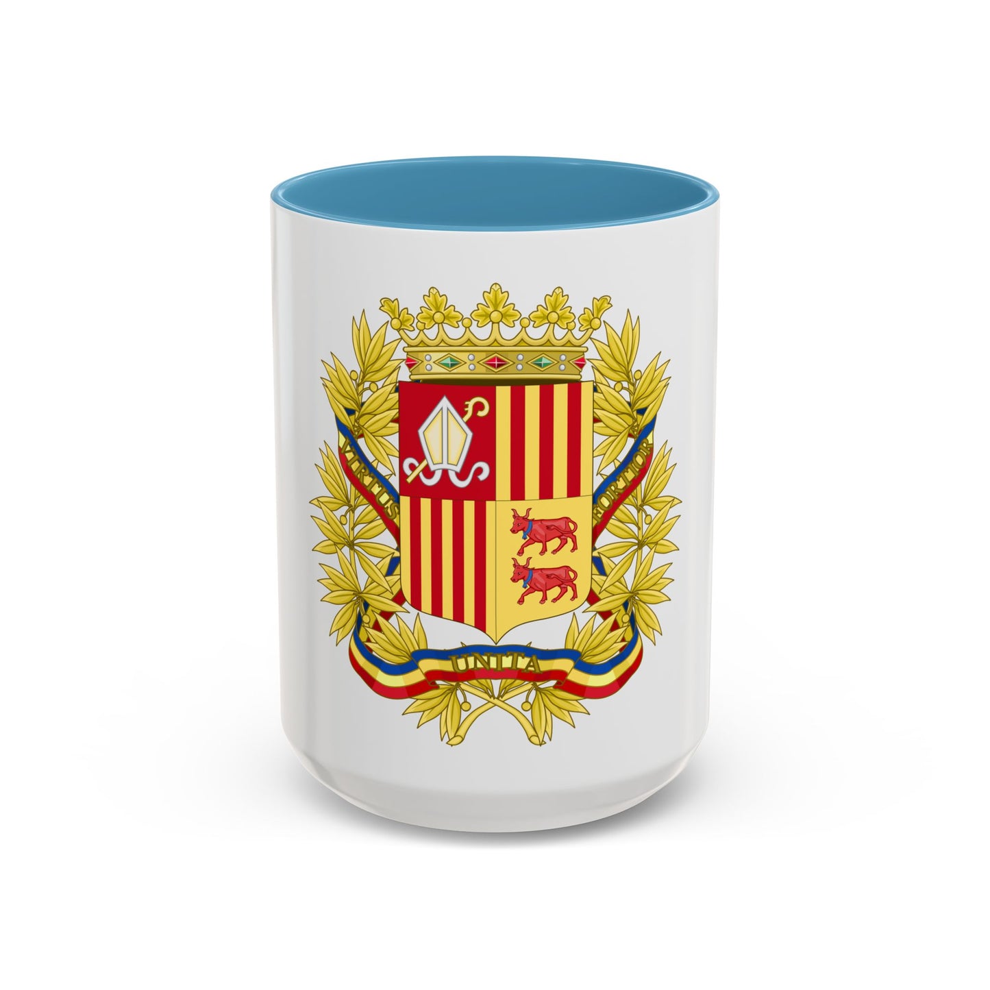 Coat of Arms of the high authorities of Andorra - Accent Coffee Mug