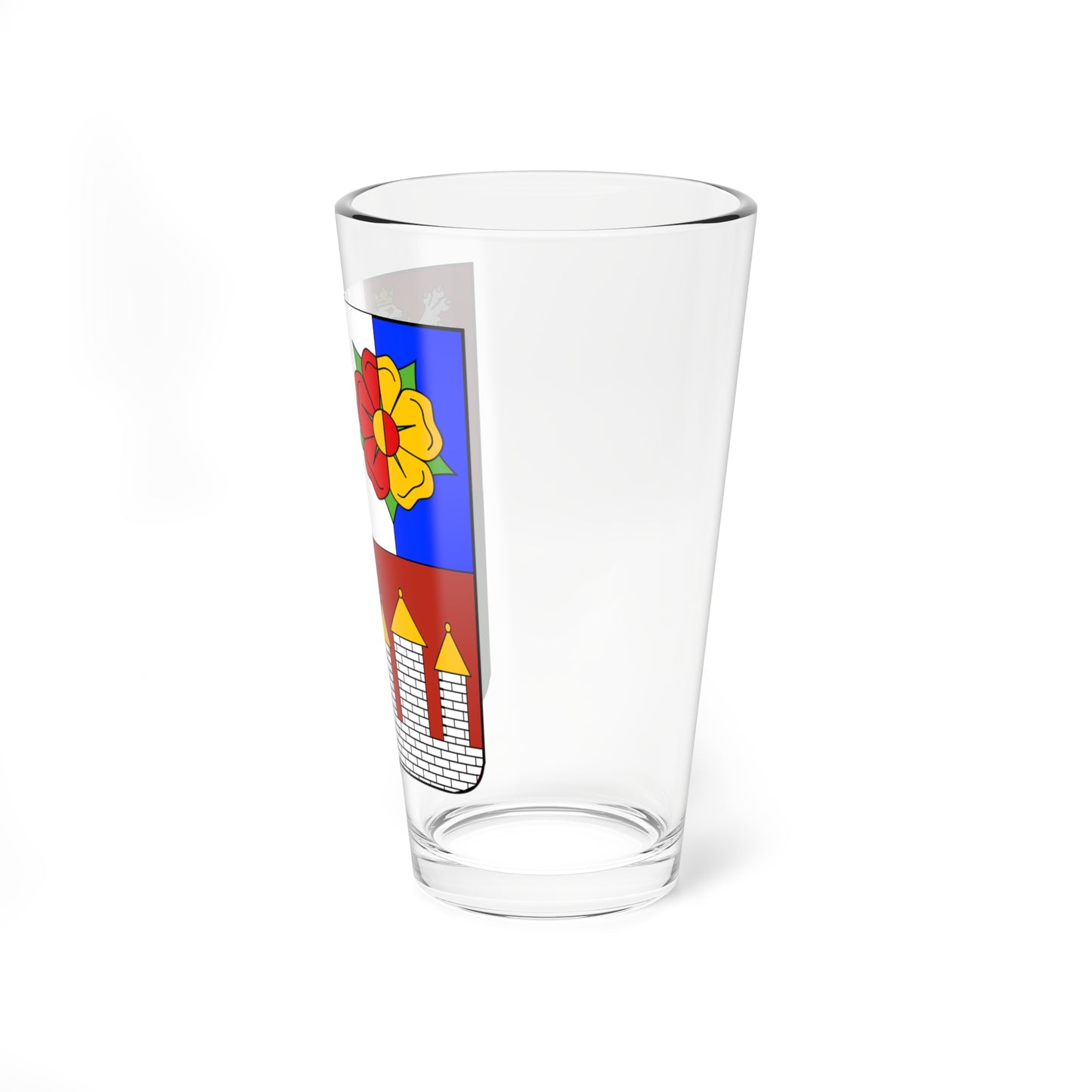 South Bohemian Region CoA CZ (Czech Republic) (Coat of Arms) Pint Glass 16oz