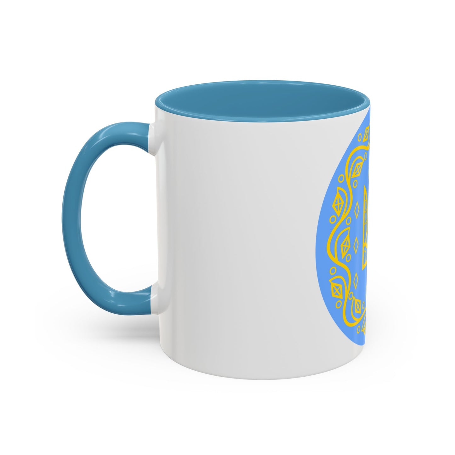 Coat of arms of Ukrainian People's Republic 2 - Accent Coffee Mug