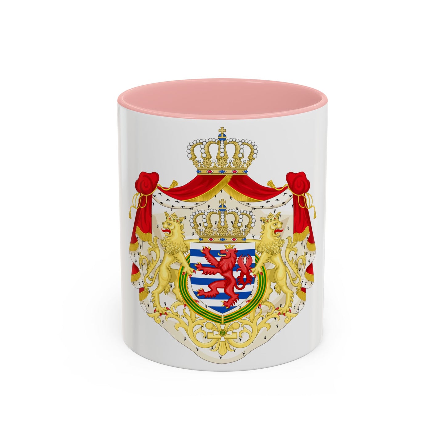 Greater coat of arms of the grand-duchy of Luxembourg 2 - Accent Coffee Mug