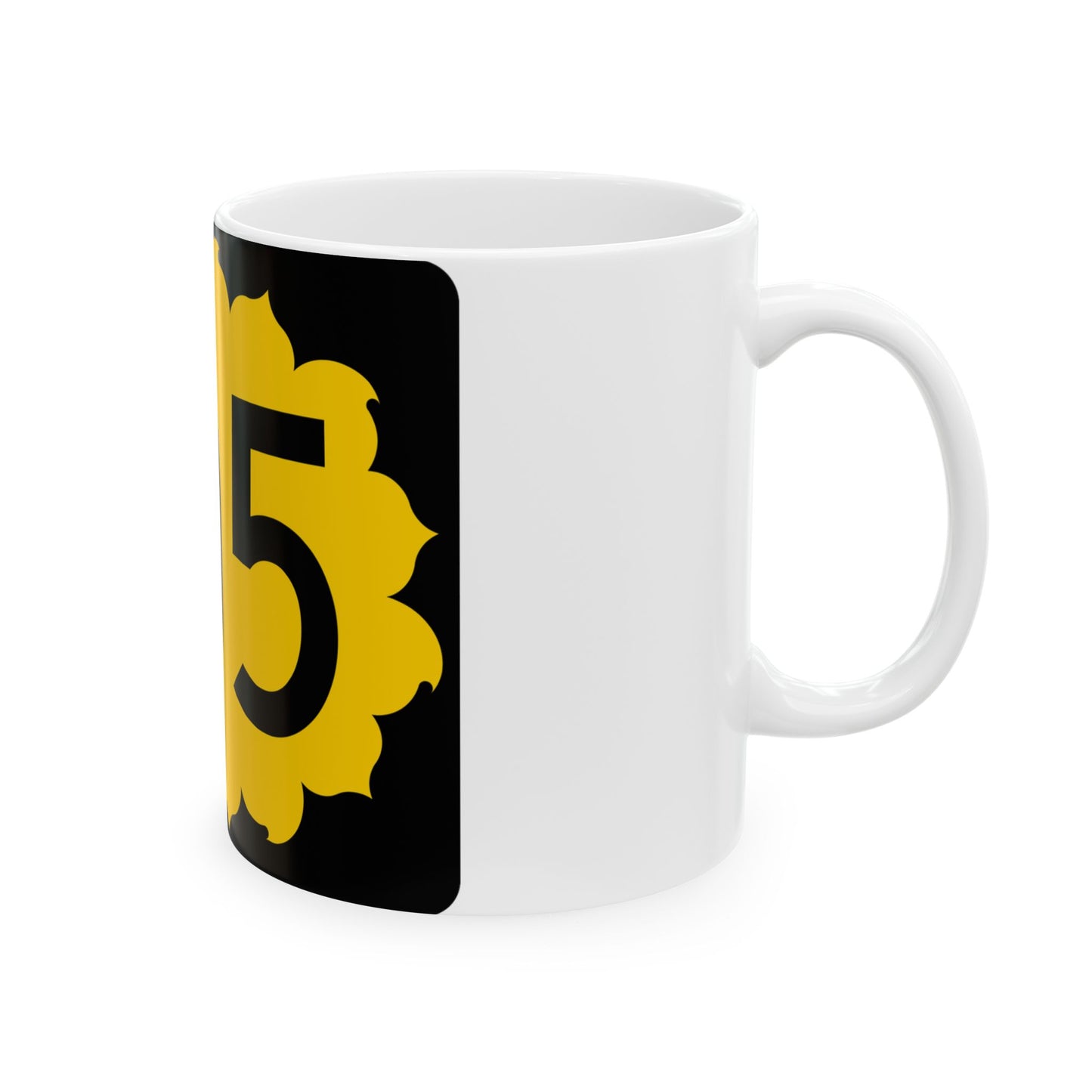 K-105 (Kansas) (Road Sign) White Coffee Mug
