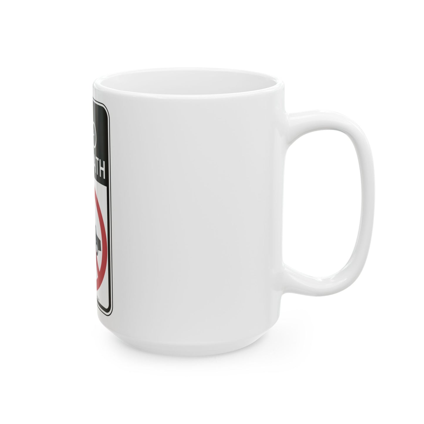 NYCDOT SR-1801 (New York) (Road Sign) White Coffee Mug