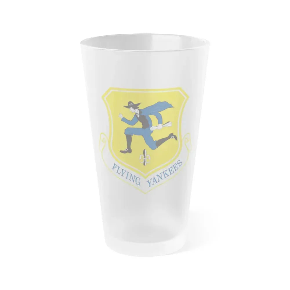 103rd Airlift Wing (U.S. Air Force) Frosted Pint Glass 16oz 16oz Frosted - Go Mug Yourself