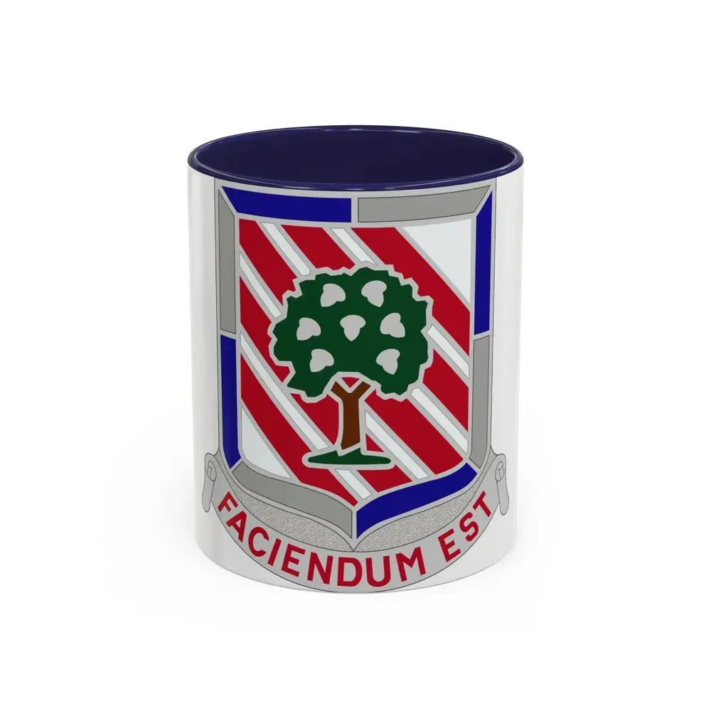 104 Engineer Battalion Obsolete Insignia (U.S. Army) Accent Coffee Mug 11oz Navy - Go Mug Yourself
